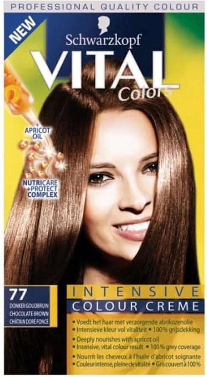Schwarzkopf Vital Colors 67 Licht Goudbruin Haarverf 145ml