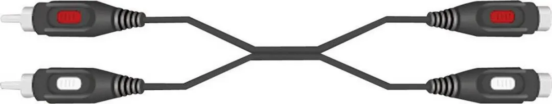 SpeaKa Professional SP-1300380 Cinch Verlengkabel - 3m - Zwart