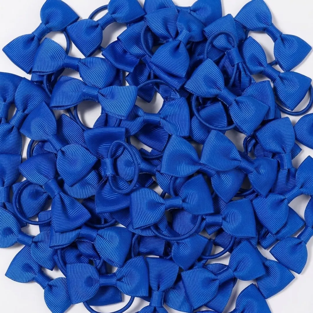 Nuvex Felblauw Strikhaarbandjes