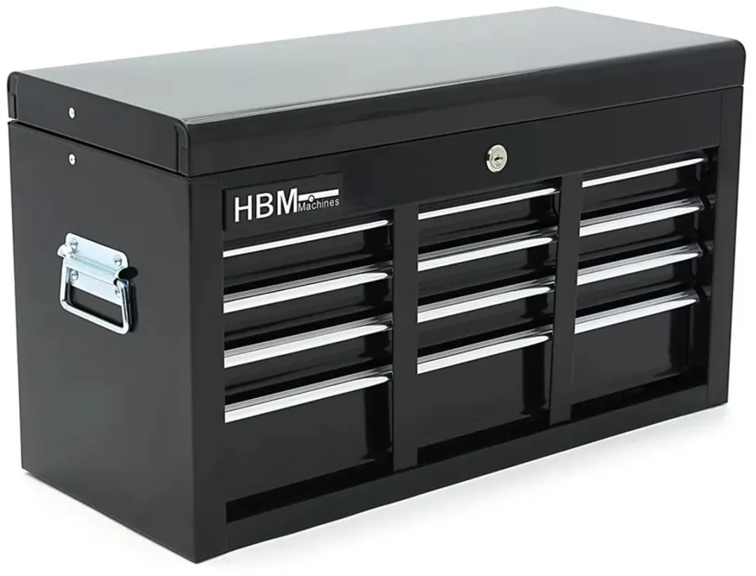 HBM 12 Laden Opzetkast - Zwart