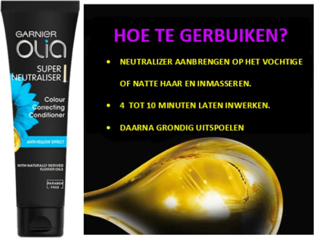 Garnier Olia Super Neutraliser Haar Masker 6x150ml - Parabeenvrij