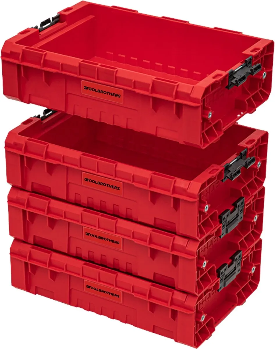 Toolbrothers RHINO L Ultra Open Gereedschapskoffer - Rood - afbeelding 3 van 6