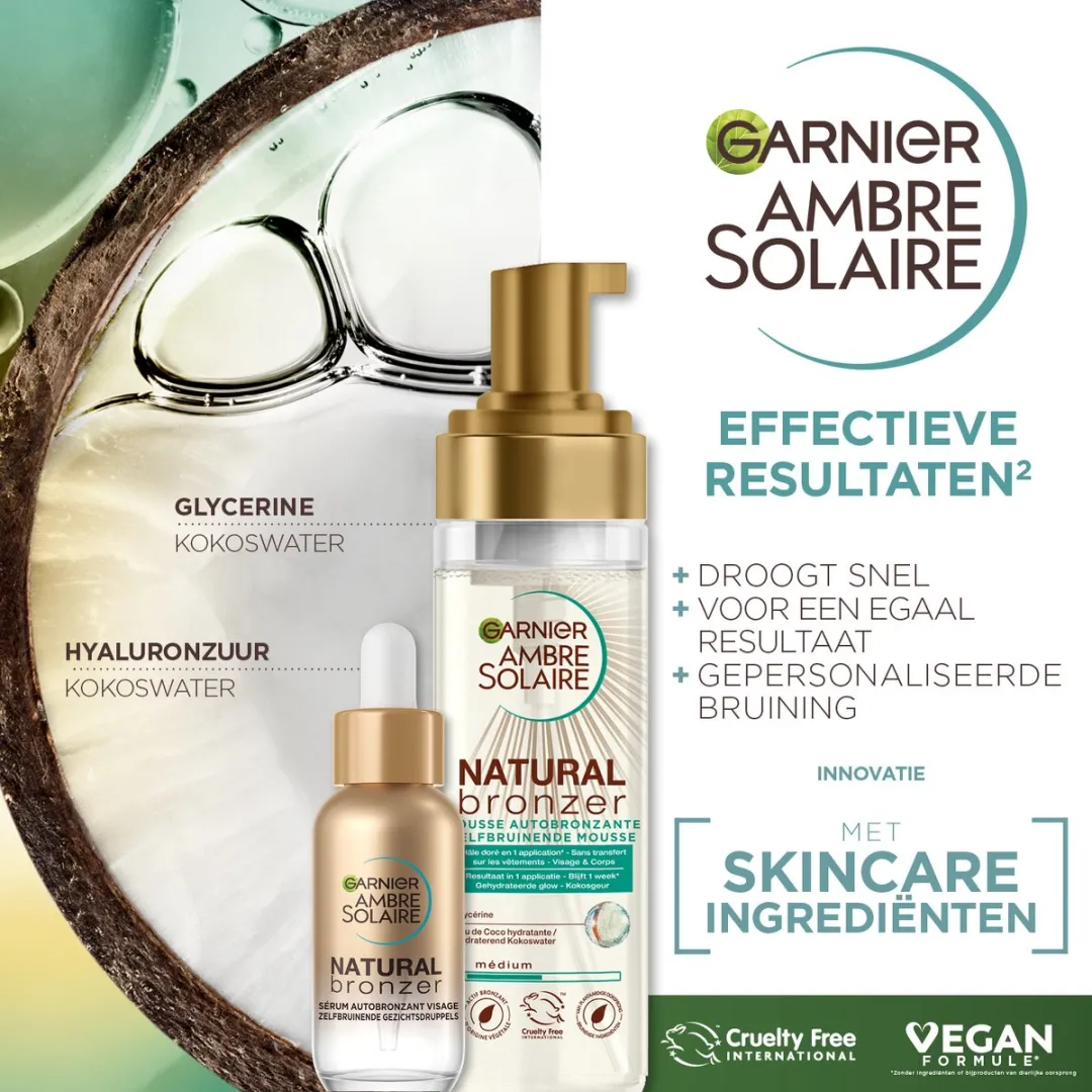 Garnier Ambre Solaire Self Tan Mousse 200ml - Medium