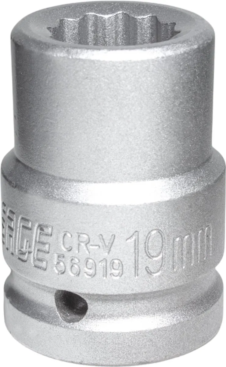 Forsage F-56919 Dopsleuteldop 3/4" 19mm 12-Kant CrV Staal