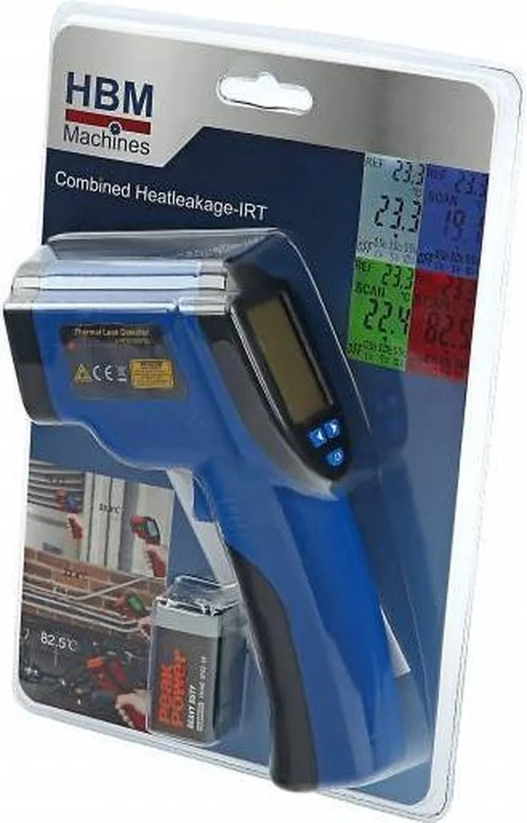 HBM Digitale Infrarood Temperatuurmeter - Lekkagevinder Blauw - afbeelding 6 van 6