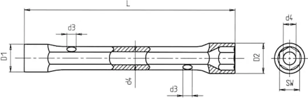Würth Pijpsleutel 6x7mm