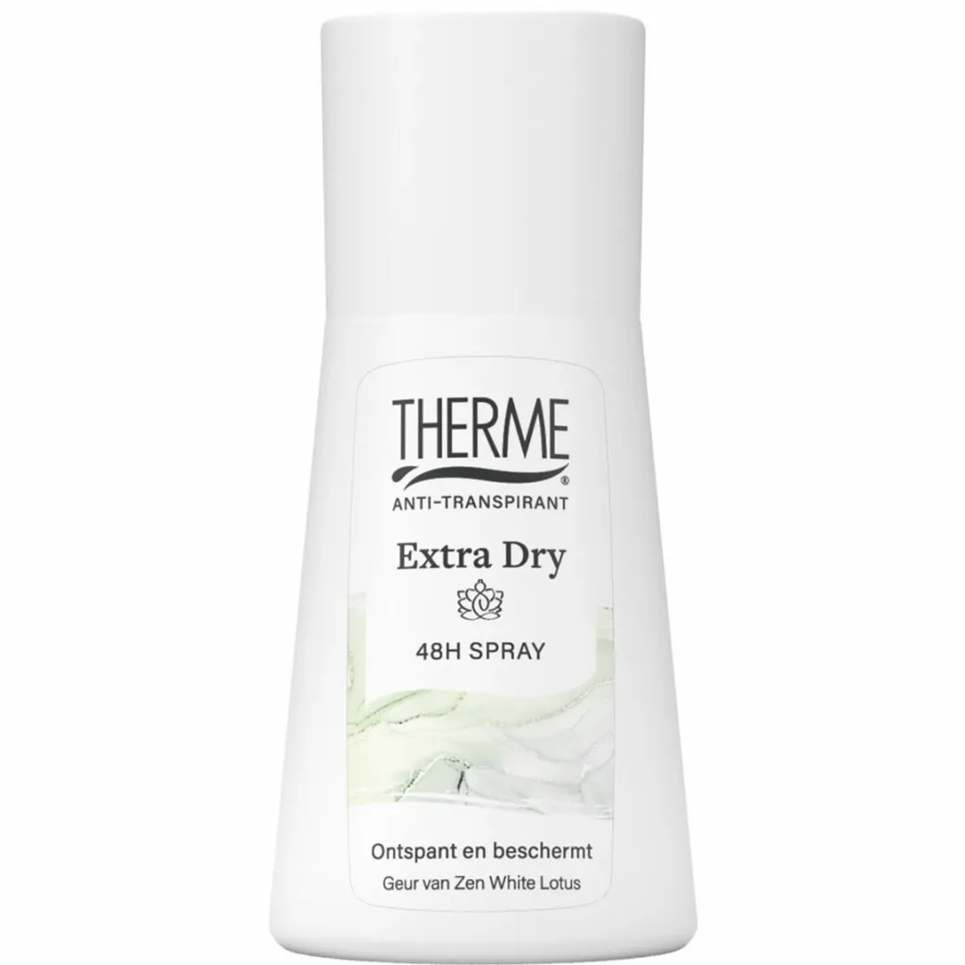 Therme Extra Dry Zen White Lotus Anti-Transpirant Spray - 225ml (3x75ml)