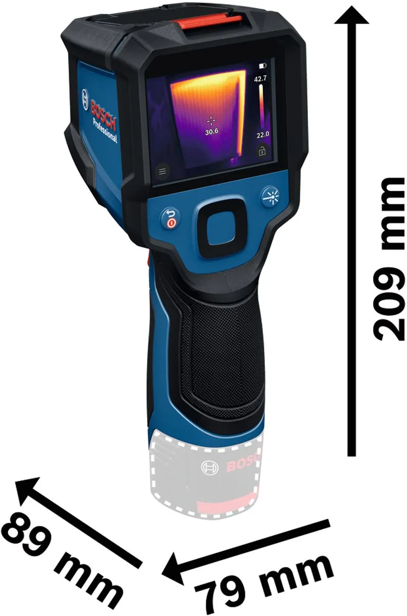 Bosch Professional GTC 12V-450-13 Warmtebeeldcamera - Handheld - 12V