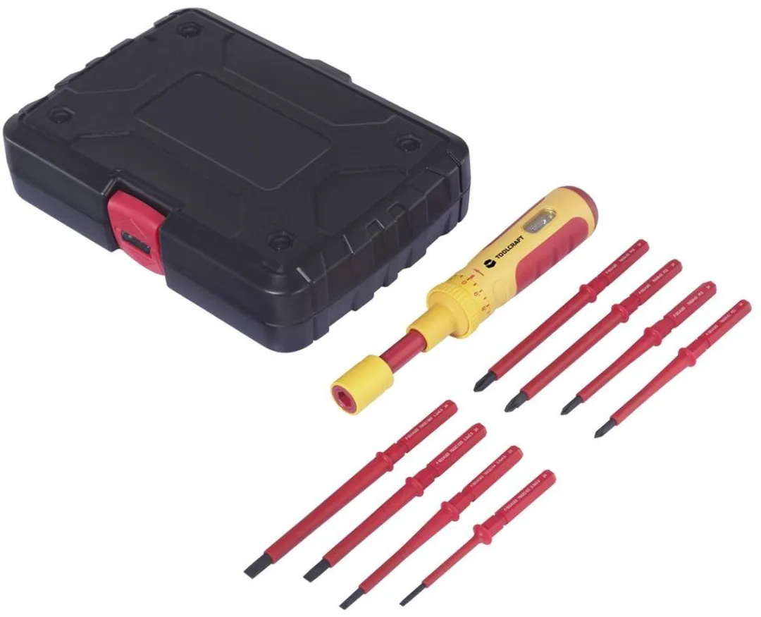 TOOLCRAFT 1-6 Nm Omkeerbare VDE Schroevendraaierset Elektronica - 9-delig