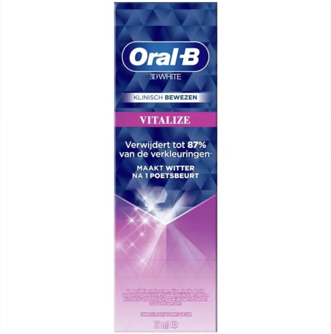 Oral-B 3D White Vitalize Tandpasta - 6x75ml