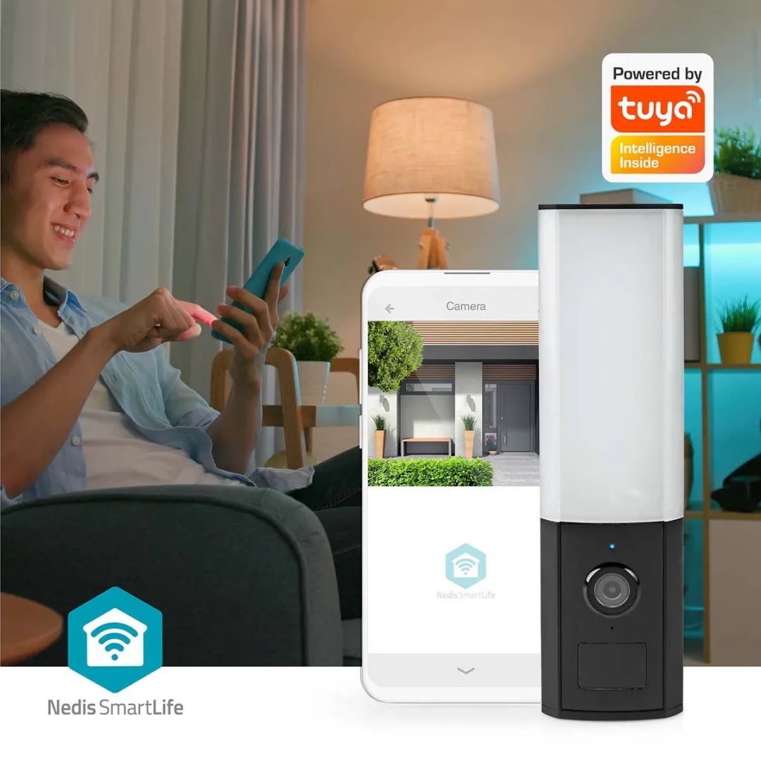 Nedis SmartLife WIFICOL10CBK Buiten Camera - Full HD 1080p - IP65 - Zwart