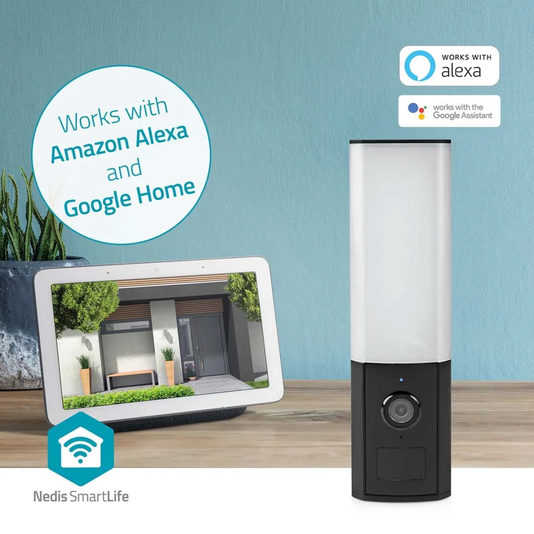 Nedis SmartLife WIFICOL10CBK Buiten Camera - Full HD 1080p - IP65 - Zwart