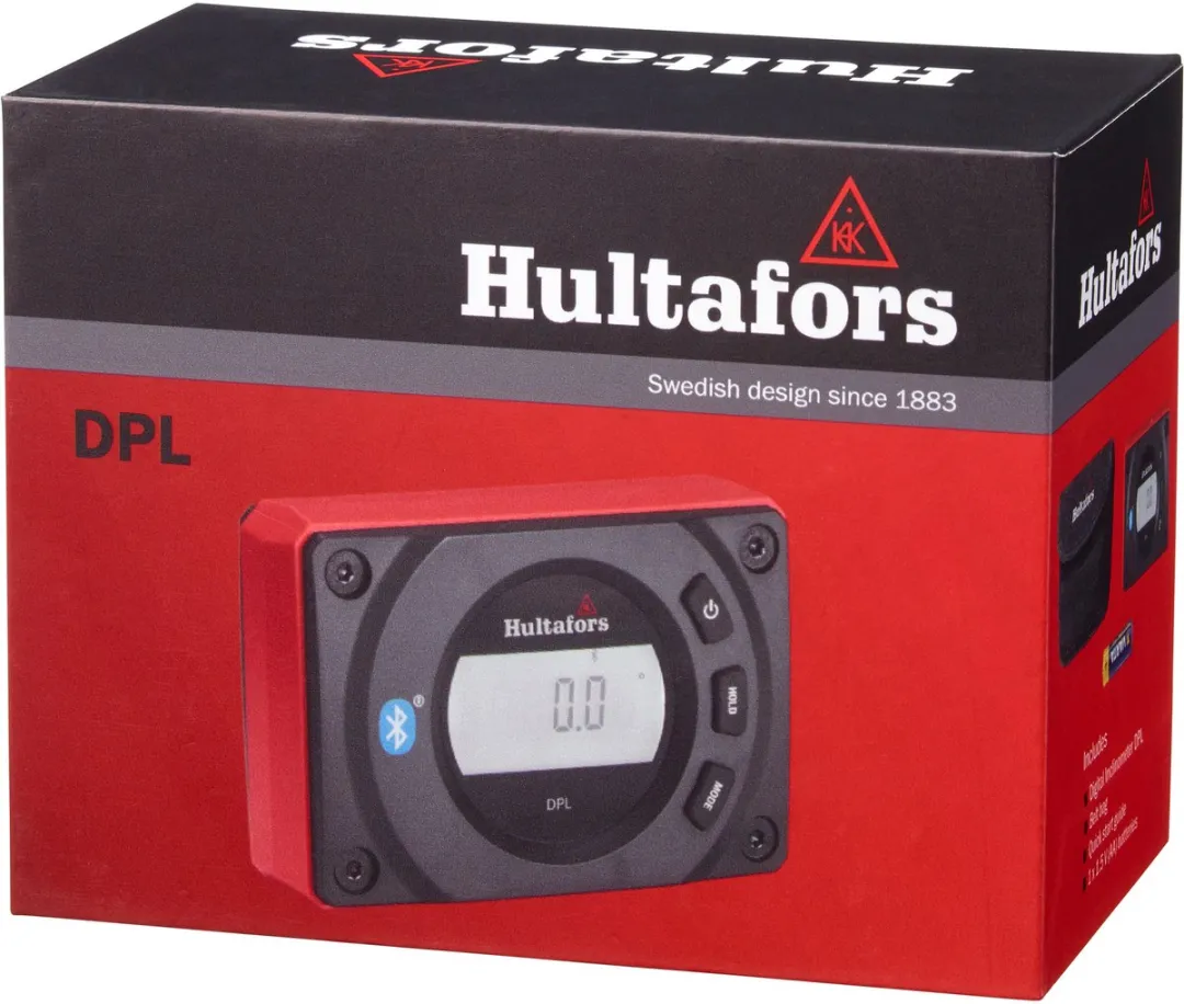 Hultafors DPL Zakwaterpas 80mm - Bluetooth - Rood/Zwart