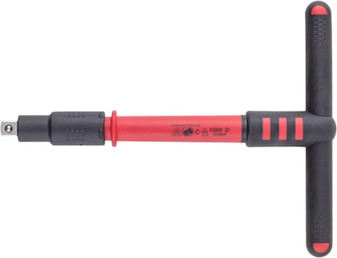 Würth VDE-T-greep 3/8 inch - 1 Stuks - Rood/Zwart