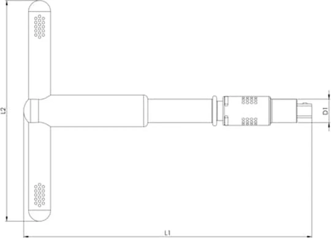 Würth VDE-T-greep 3/8 inch - 1 Stuks - Rood/Zwart