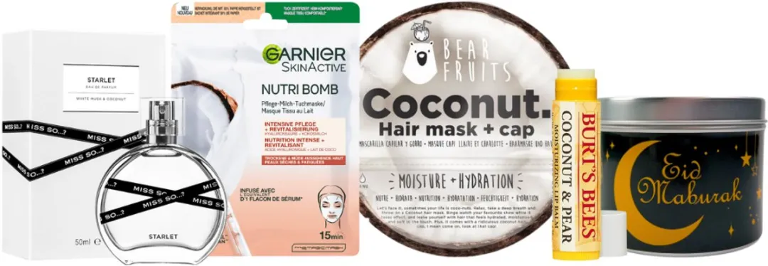 Garnier Scarlet Eau de Parfum 50ml + BearFruits Hair Mask 20ml + Burt's Bees Lip