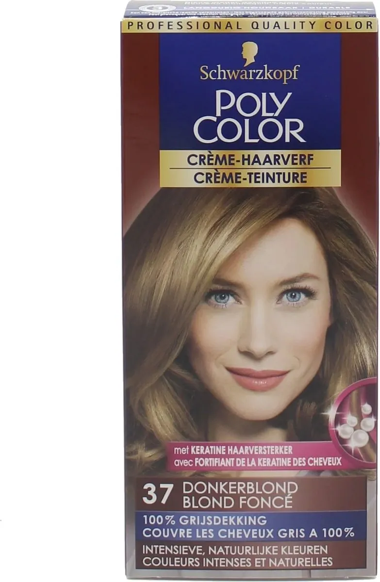 Poly Schwarzkopf Poly Color Crème Haarverf 37 Donkerblond 90ml