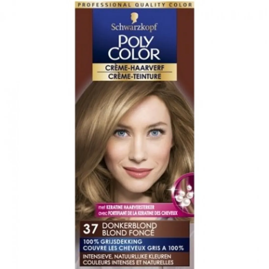 Poly Schwarzkopf Poly Color Crème Haarverf 37 Donkerblond 90ml