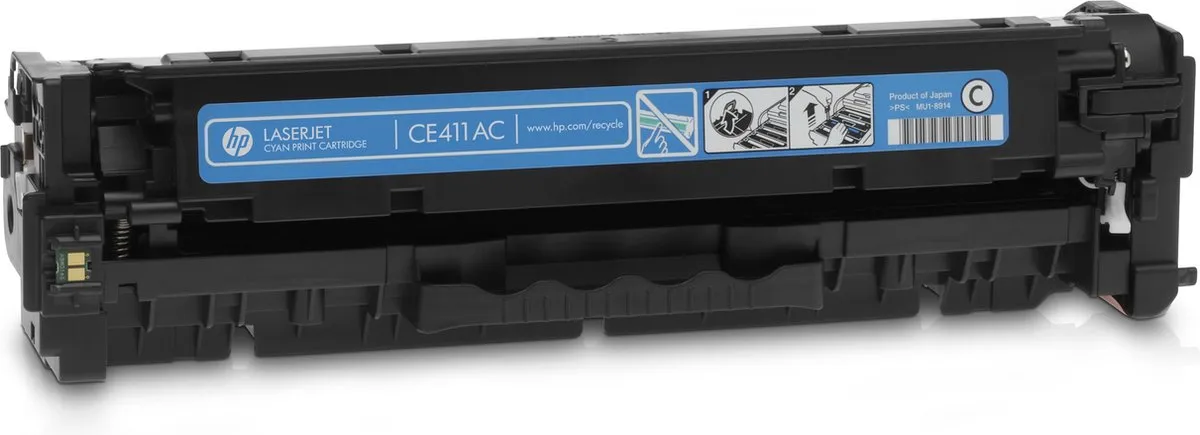HP CE411AC Tonercartridge Cyaan