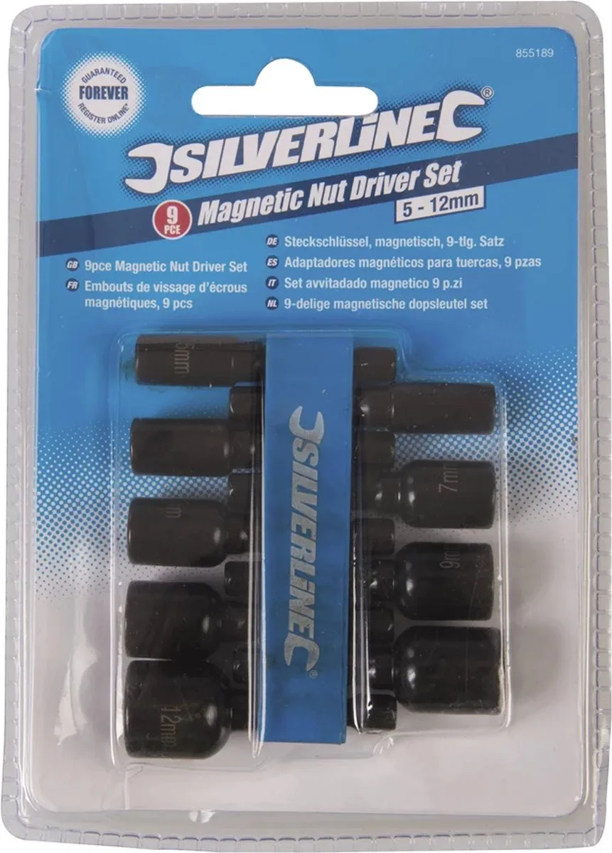 Silverline Magnetische Dopsleutelset 5-12mm