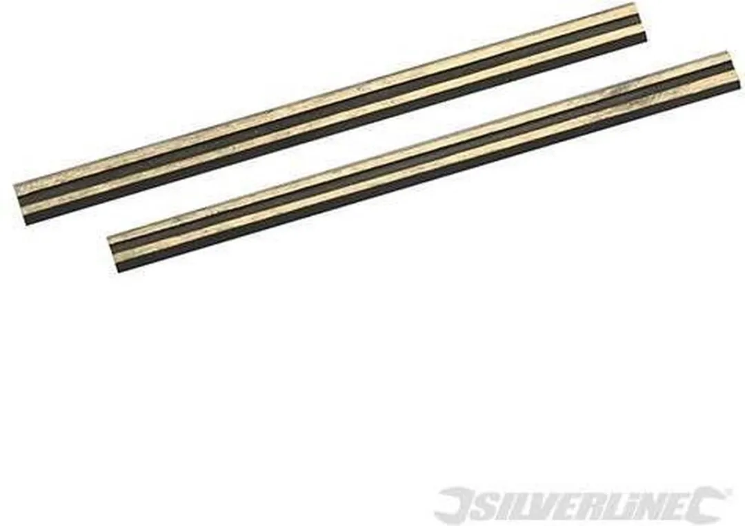 Silverline 125629 Schaafbladen 82mm - 2 Stuks - Hardmetaal