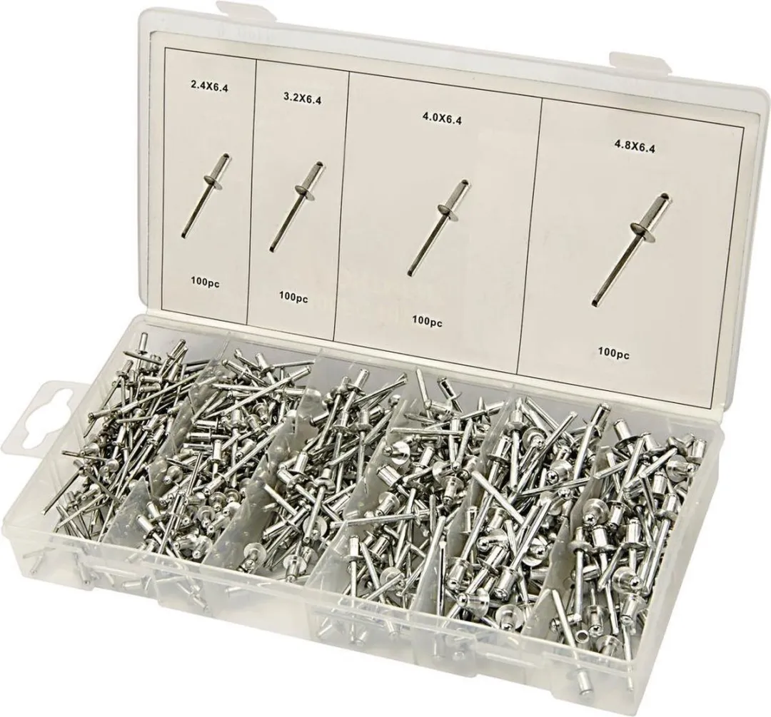 HBM 400-delig Popnagel Assortiment
