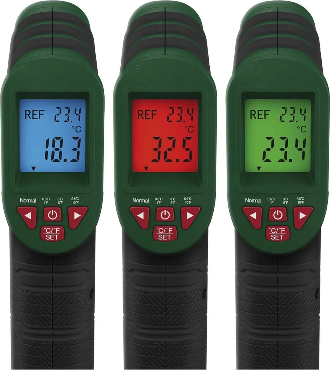 Parkside Infrarood Temperatuurmeter - Max 12m - Groen