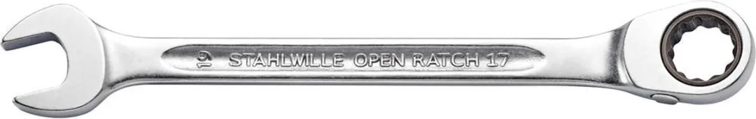 Stahlwille 17-17 Steek-/Ringratelsleutel 17x229mm