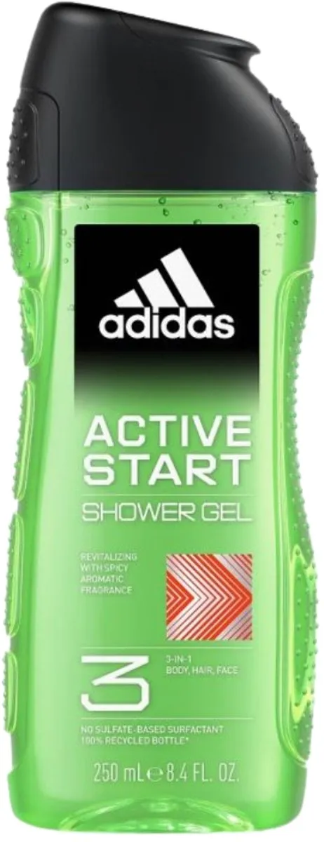adidas Shower Gel Active Start 250ml - 5 Stuks