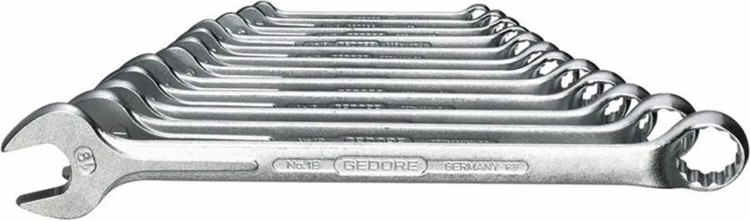 Gedore Ring-steeksleutelset 11-delig 8-22mm