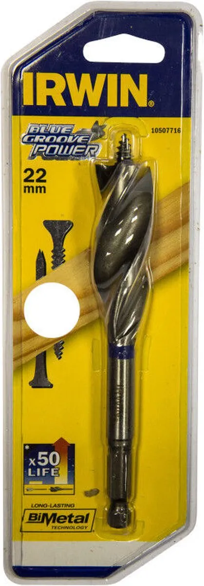 Irwin Speedboor Blue Groove Power 22x152mm