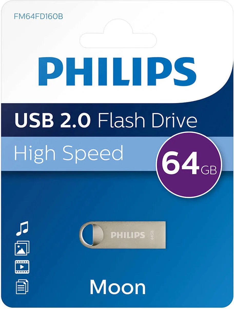 Philips USB Stick FM64FD160B 64GB - Bruin