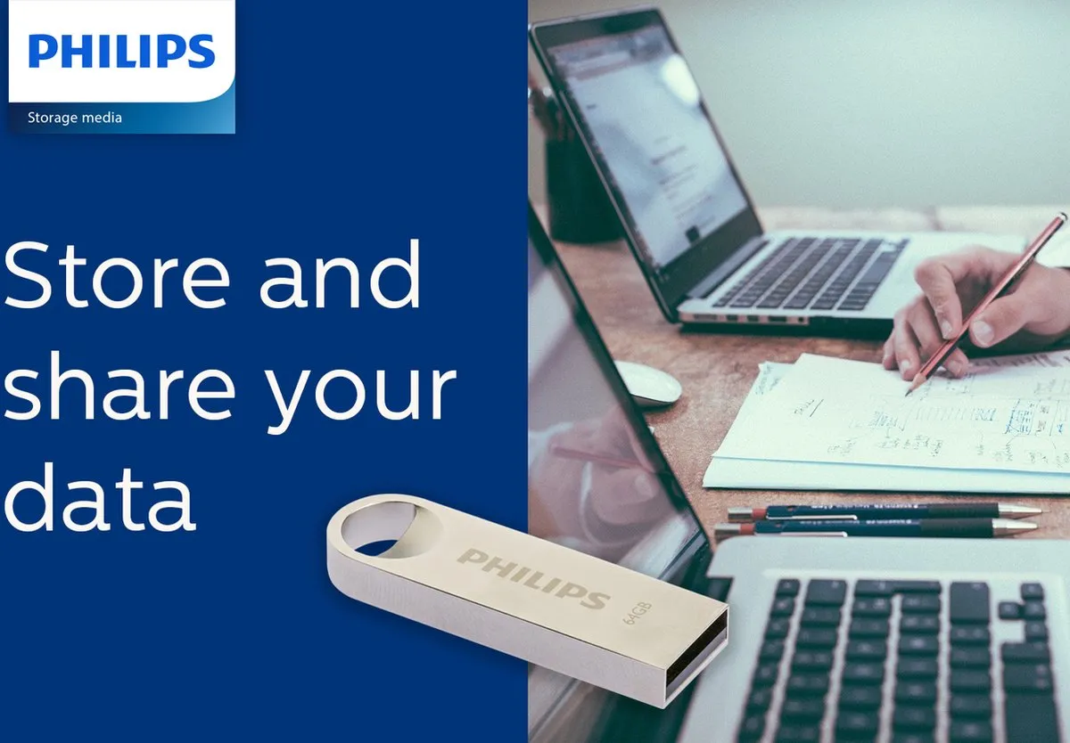 Philips USB Stick FM64FD160B 64GB - Bruin