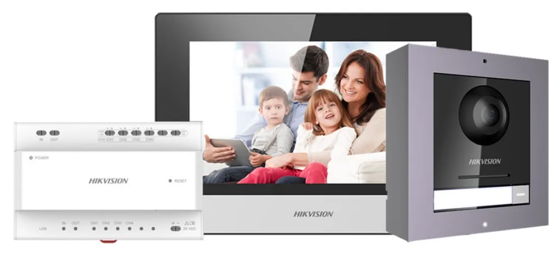Hikvision DS-KIS602(B) IP Video Intercom Bundel - DS-KD8003-IME1(B) & DS-KH6320-WTE1