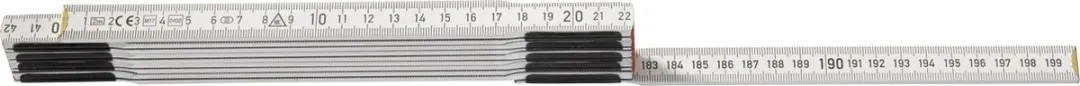 Hultafors P607W DU Duimstok - Hout - 2m - afbeelding 3 van 6