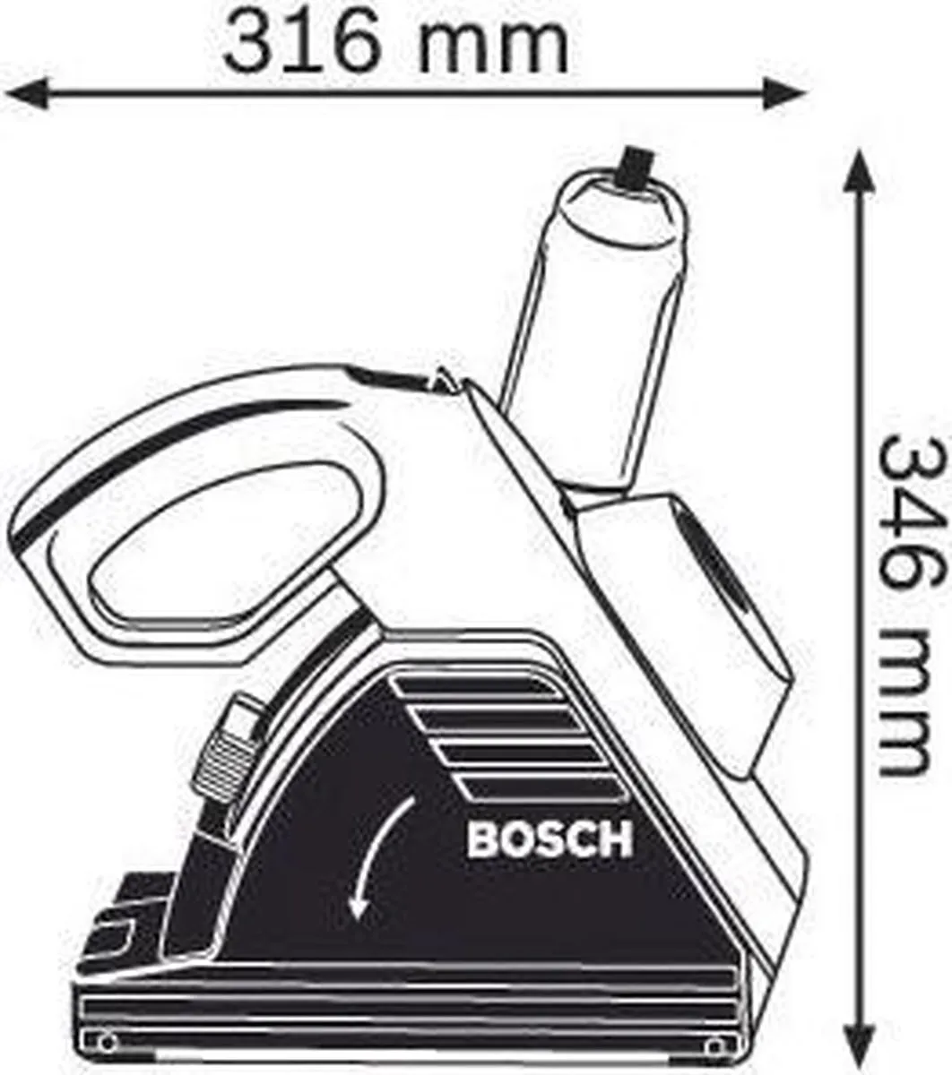 Bosch Professional GNF 35 CA Muurfreesmachine - 1400W - Blauw - afbeelding 6 van 6