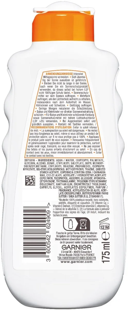 Garnier Ambre Solaire Zonnemelk SPF 30 175ml