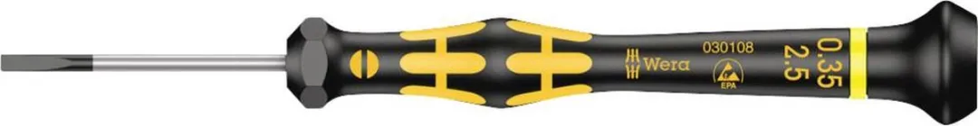 Wera 1578 A Kraftform Micro ESD Platte Schroevendraaier 2.5mm