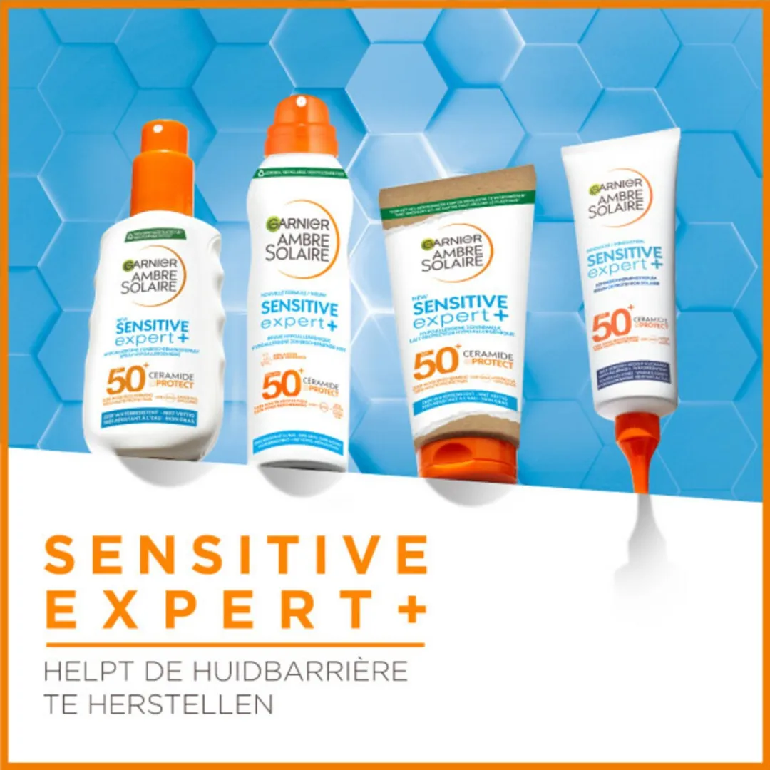 Garnier Ambre Solaire Kids Ceramide Protect Zonnebrandspray SPF 50+ 150ml - 6 Stuks