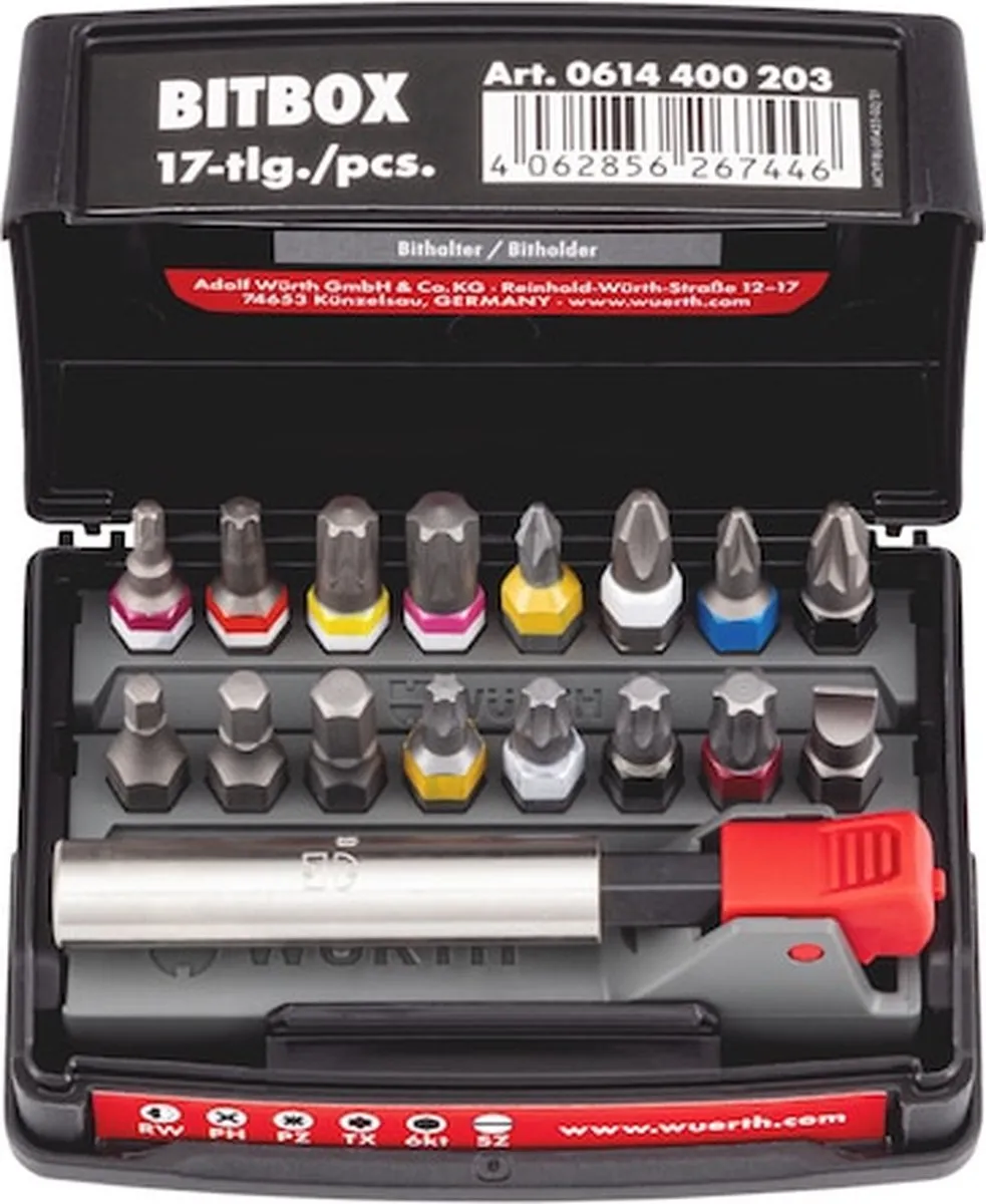 Würth Bitbox 2 17-delig - 17 Stuks