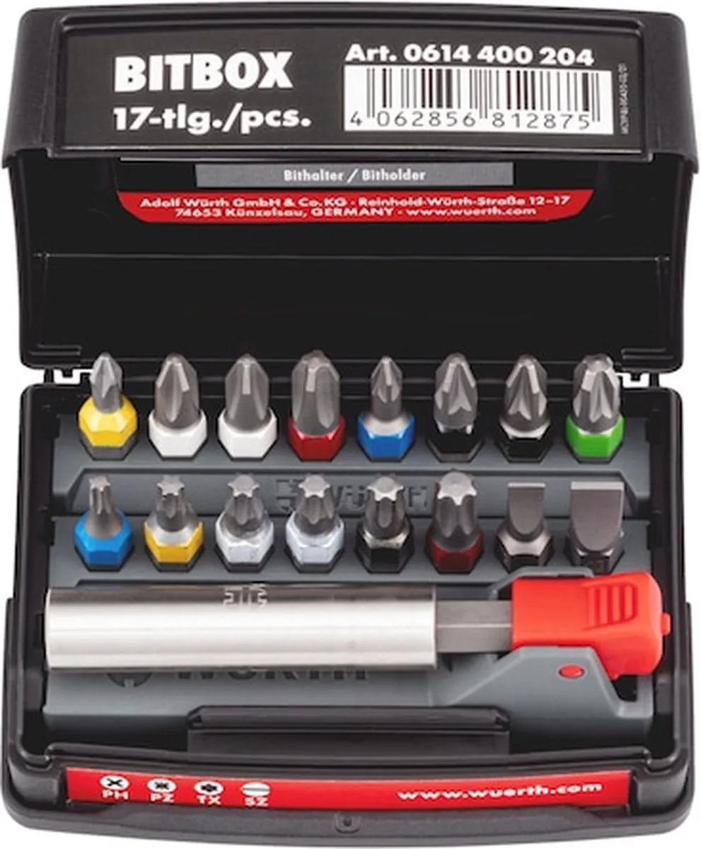 Würth Bitbox 2 17-delig - 17 Stuks