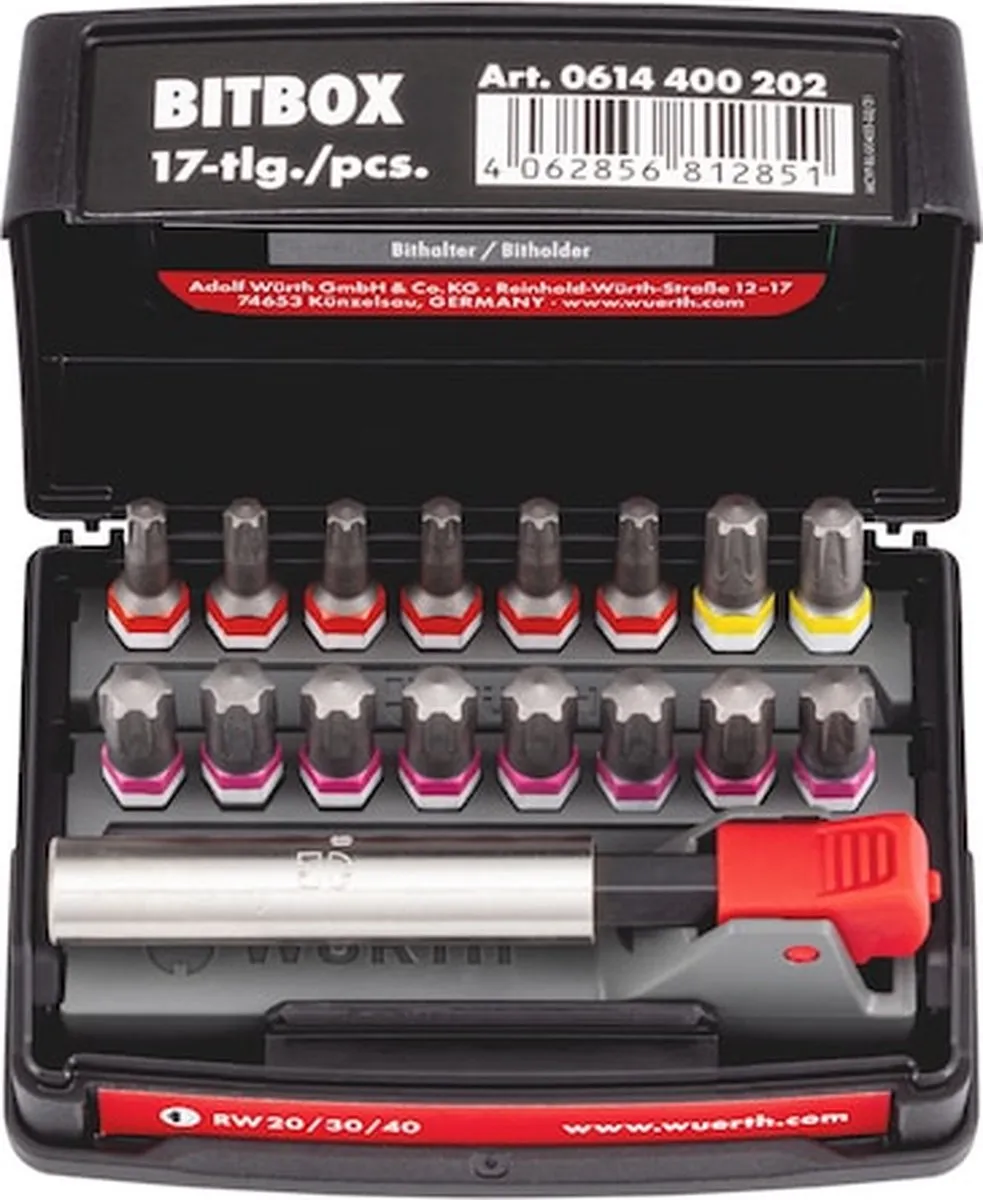 Würth Bitbox 2 17-delig - 17 Stuks