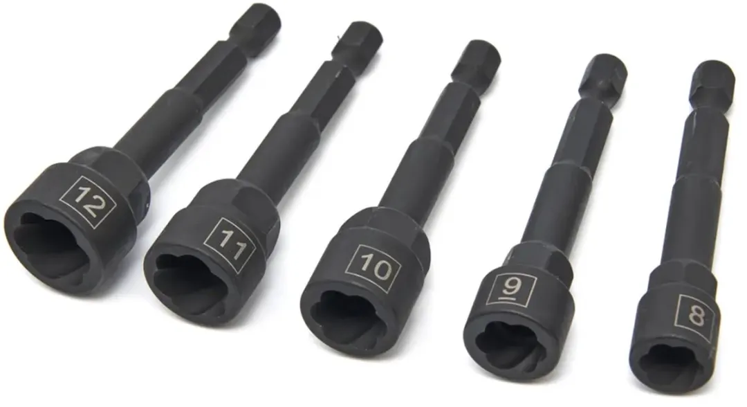 HBM Machines Schroef en Tappen Extractor Set 5-delig - Zwart