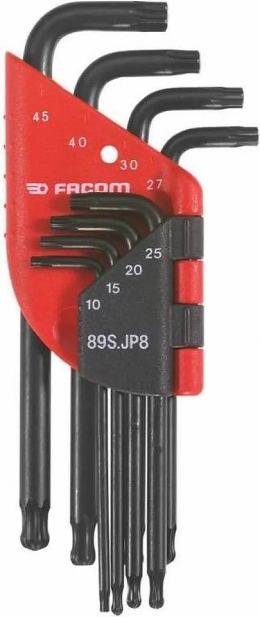 FACOM Haakse Torx Sleutels 89S.JP8A - Zwart