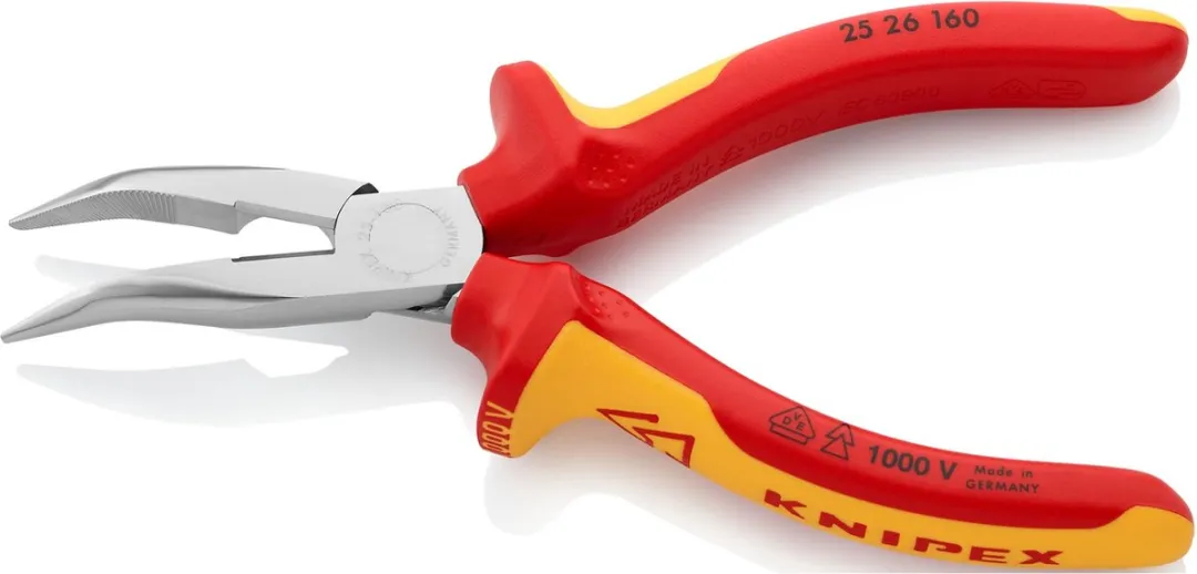 Knipex 25 26 160 Radiotang Gebogen + Zijsnijder 160mm VDE - afbeelding 6 van 6