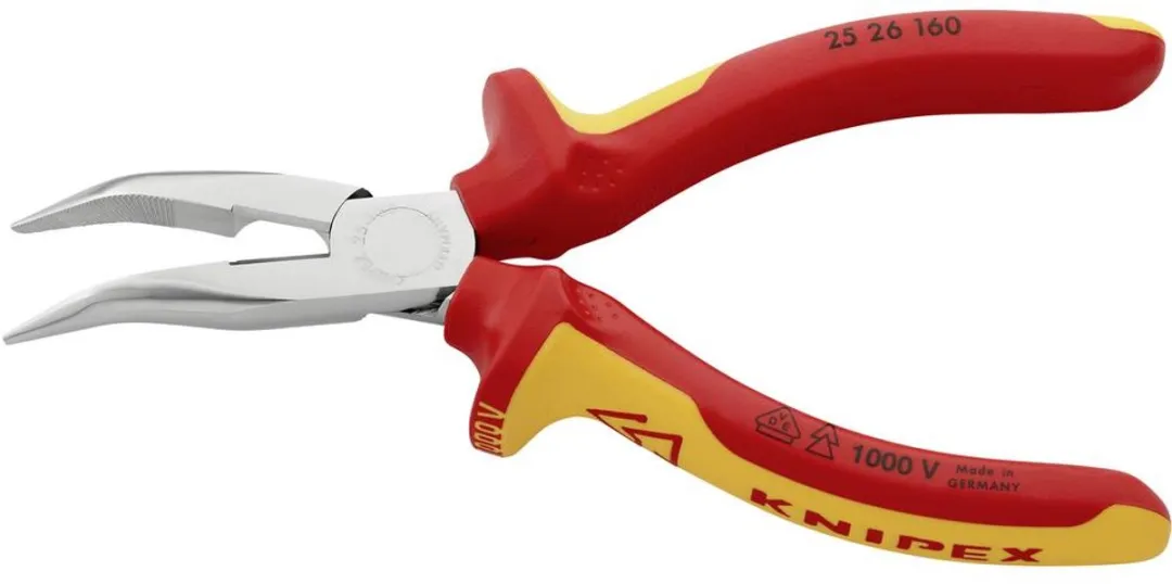 Knipex 25 26 160 Radiotang Gebogen + Zijsnijder 160mm VDE