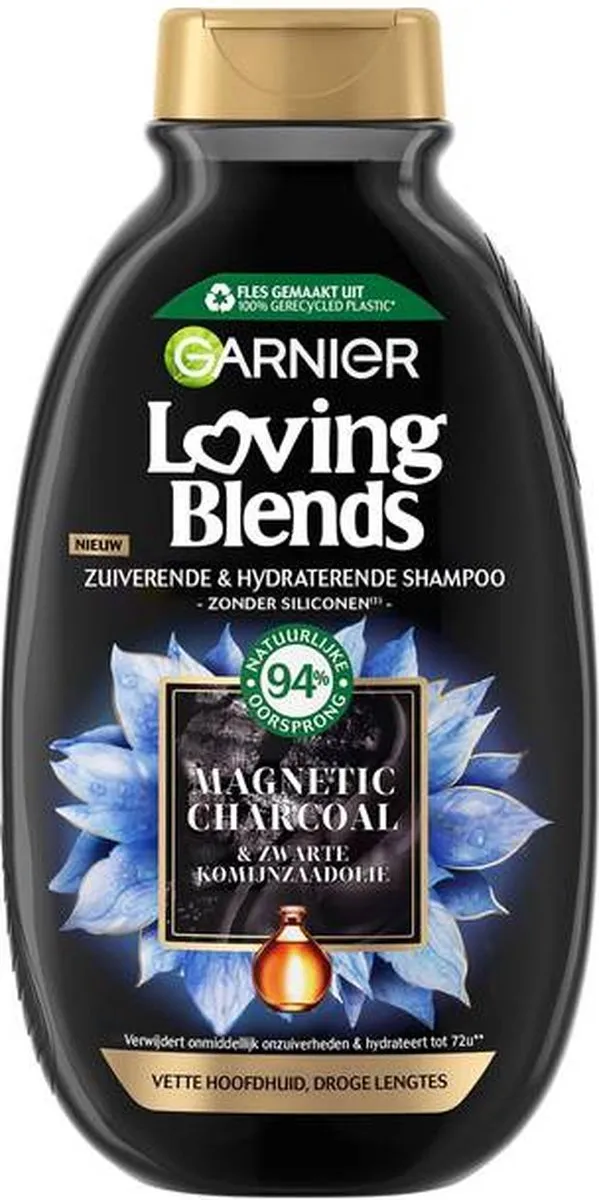 Garnier Loving Blends Magnetic Charcoal Shampoo 300ml