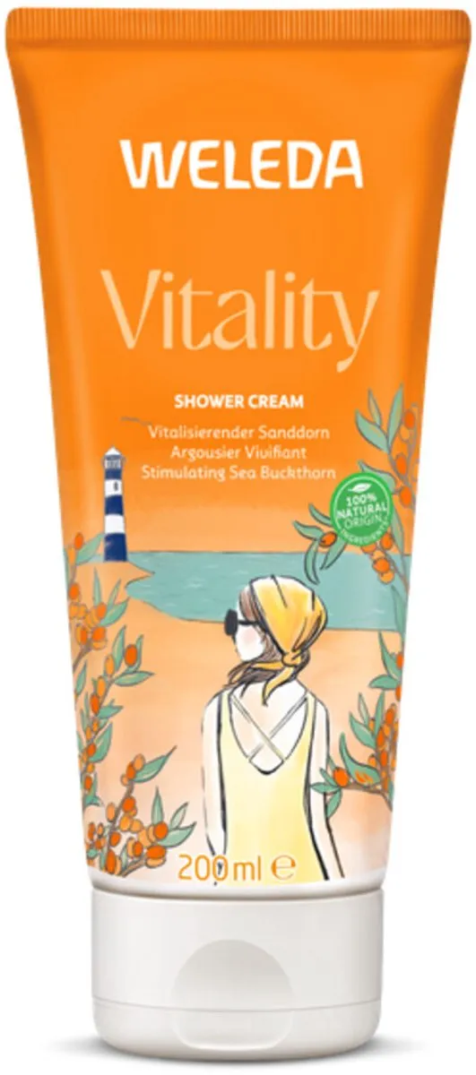 Weleda Douchecrème Duindoorn Vitality 200ml - 4 Stuks