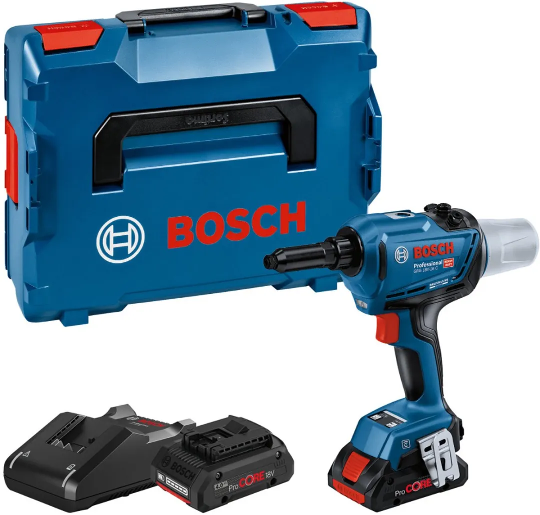 Bosch Professional GRG 18V-16C Accu Klinknagelpistool - 18V - 2x4,0Ah - L-BOXX