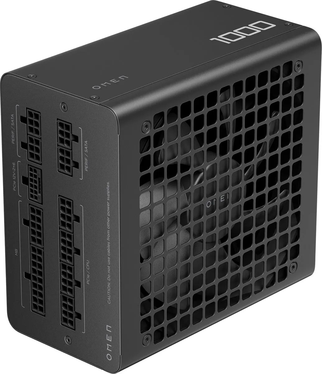 HP OMEN 1000W Power Supply - ATX 3.1 Fully Modular 80 Plus Gold power supply unit Zwart